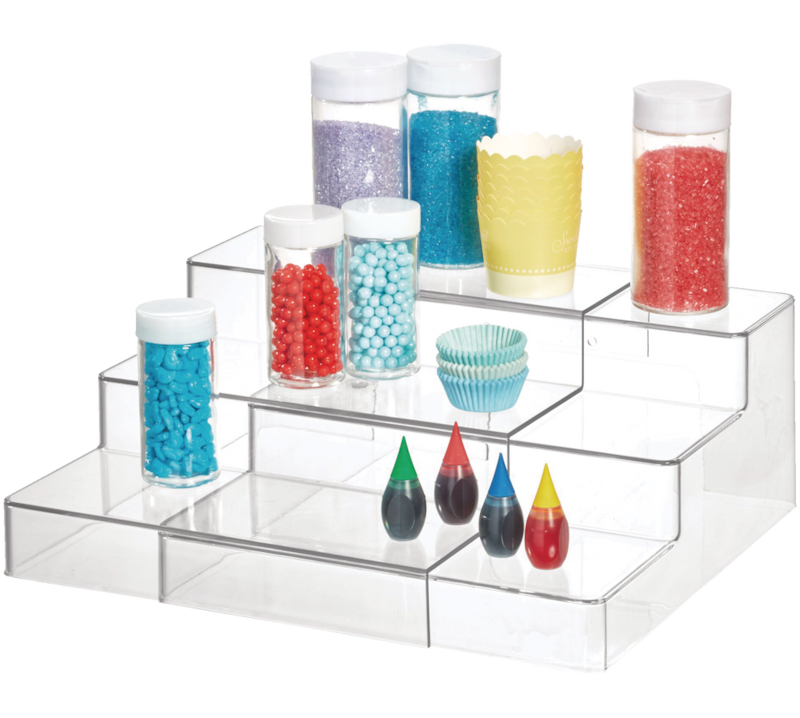 The Home Edit by iDESIGN Clear 3Tier Expandable Organizing Storage