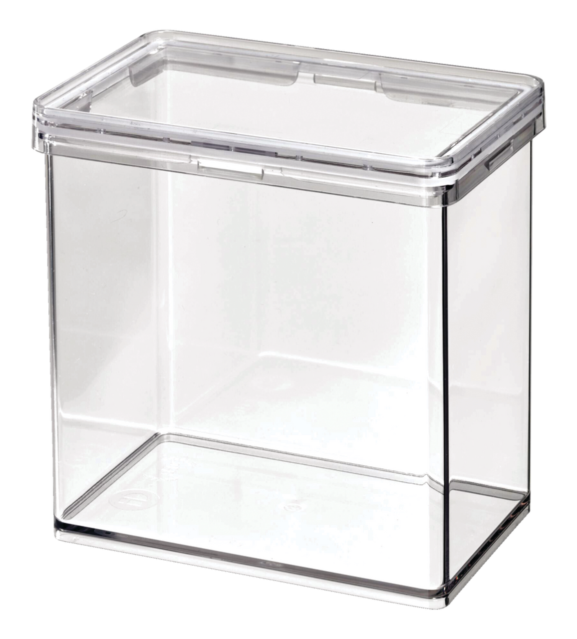 The Home Edit by iDESIGN Clear Stackable Medium Canister with Air Tight Lid,  1.42-L
