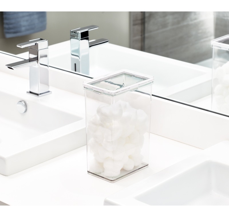 The Home Edit by iDESIGN Clear Stackable Large Canister with Air Tight