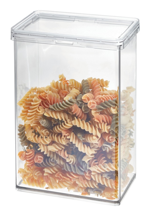 The Home Edit by iDESIGN Clear Stackable Large Canister with Air Tight
