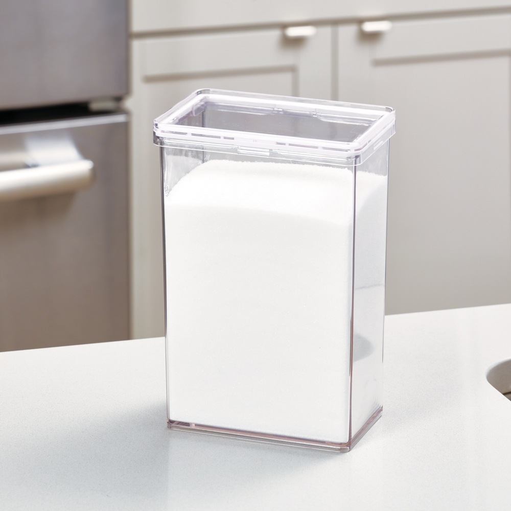 The Home Edit by iDESIGN Clear Stackable Large Canister with Air Tight
