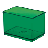 The Home Edit by iDESIGN Stackable Small Organizing Storage Bin, 0.45-L, Green Front_Three_Fourths_Angled_Left