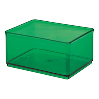 Bac de rangement empilable The Home Edit par iDesign, vert, moyen, 0,52 L Front_Angled_Left