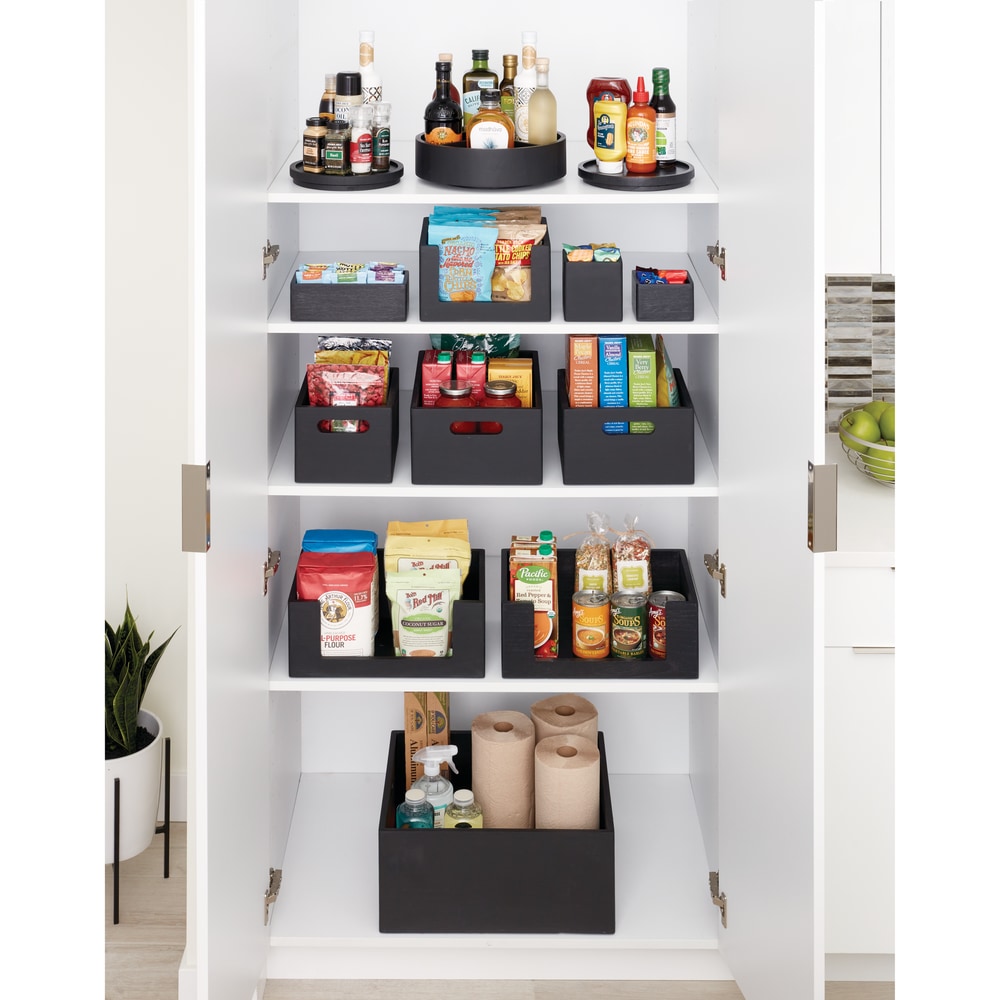 The Home Edit by iDESIGN Wood Organizing Storage Bin, 7.77L Canadian