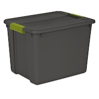 Sterilite Solid Latch Tote, 45-L Front_Three_Fourths_Angled_Right