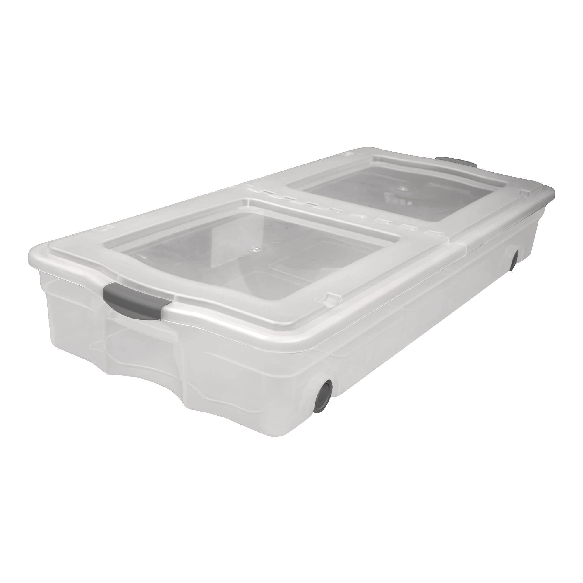 Type A Clarity Transparent Stackable Under-the-Bed Storage