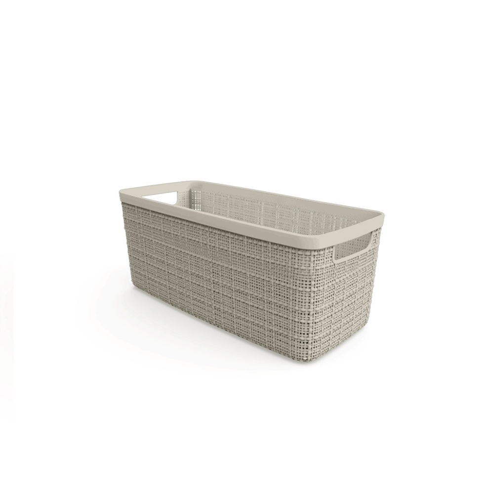 Keter Jute Medium 1/2 Bin Storage Basket, Papyrus Canadian Tire