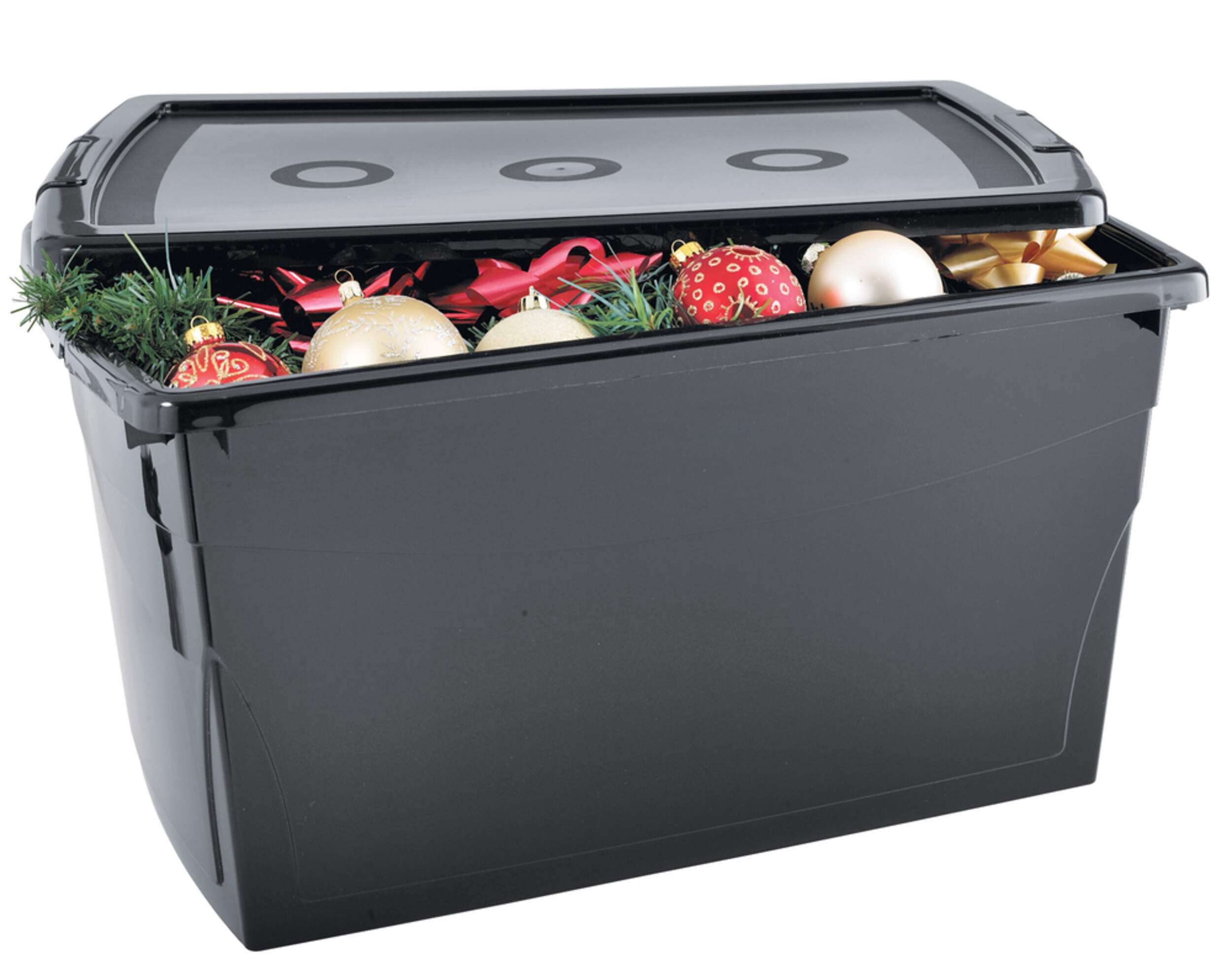 KIS Omni Storage Container, 50-L, Black Front_Angled_Right