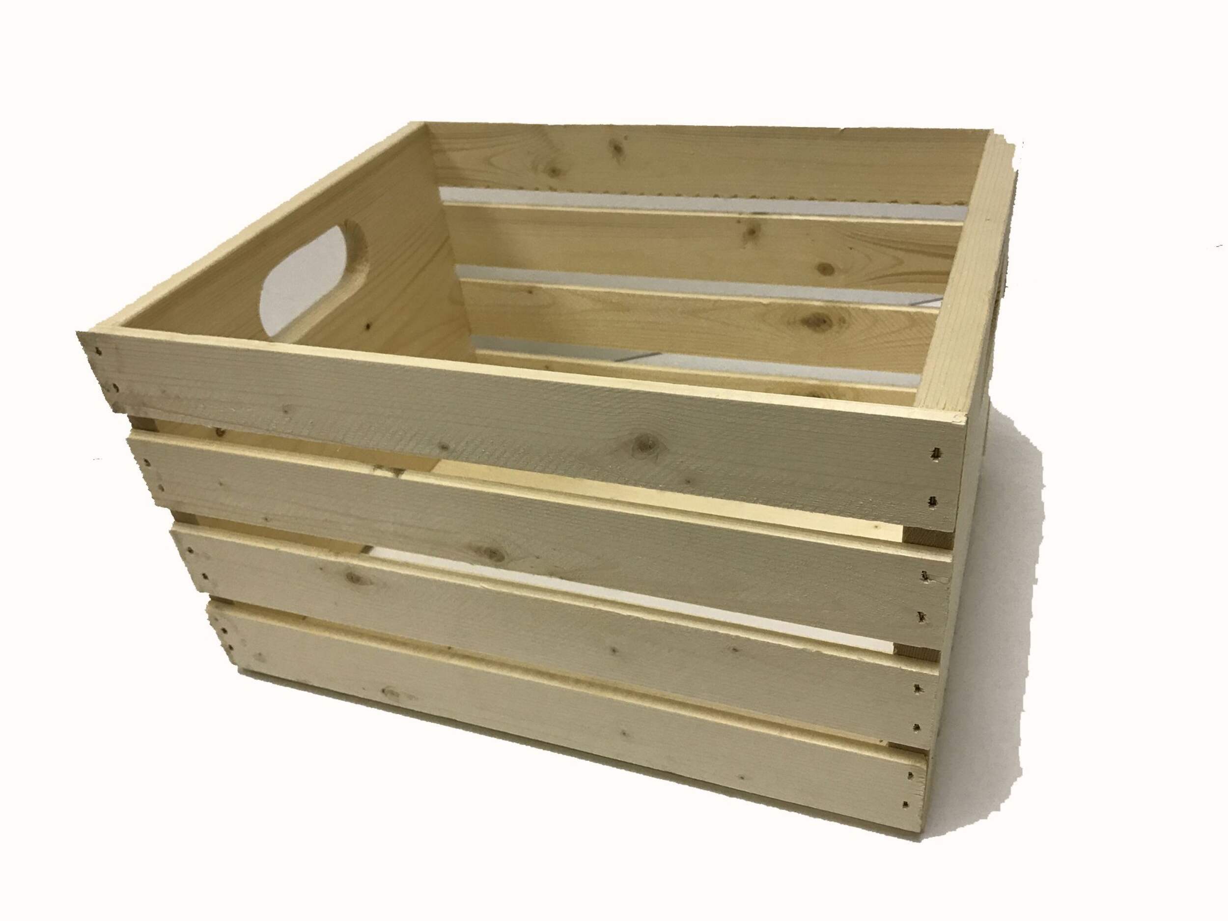 Adwood Wooden Storage Crate Front_Three_Fourths_Angled_Left