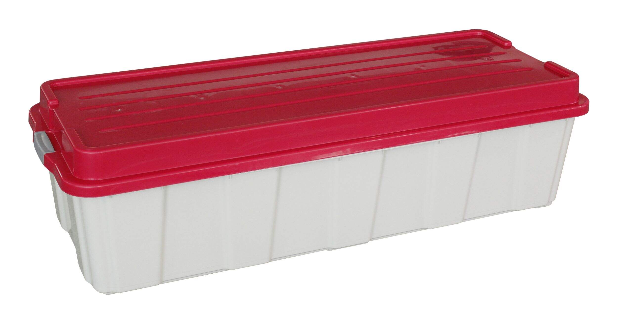 Holiday Transparent Christmas Tree Storage Box with Wheels and Latched