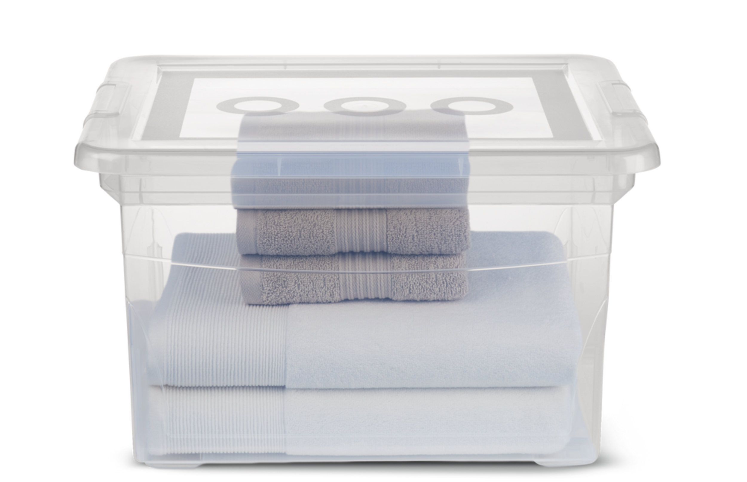 type A Clarity Transparent Storage Box with Lid, 32L Canadian Tire