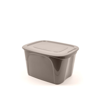 type A Stackable Storage Box with Lid, 63-L Front_Three_Fourths_Angled_Left