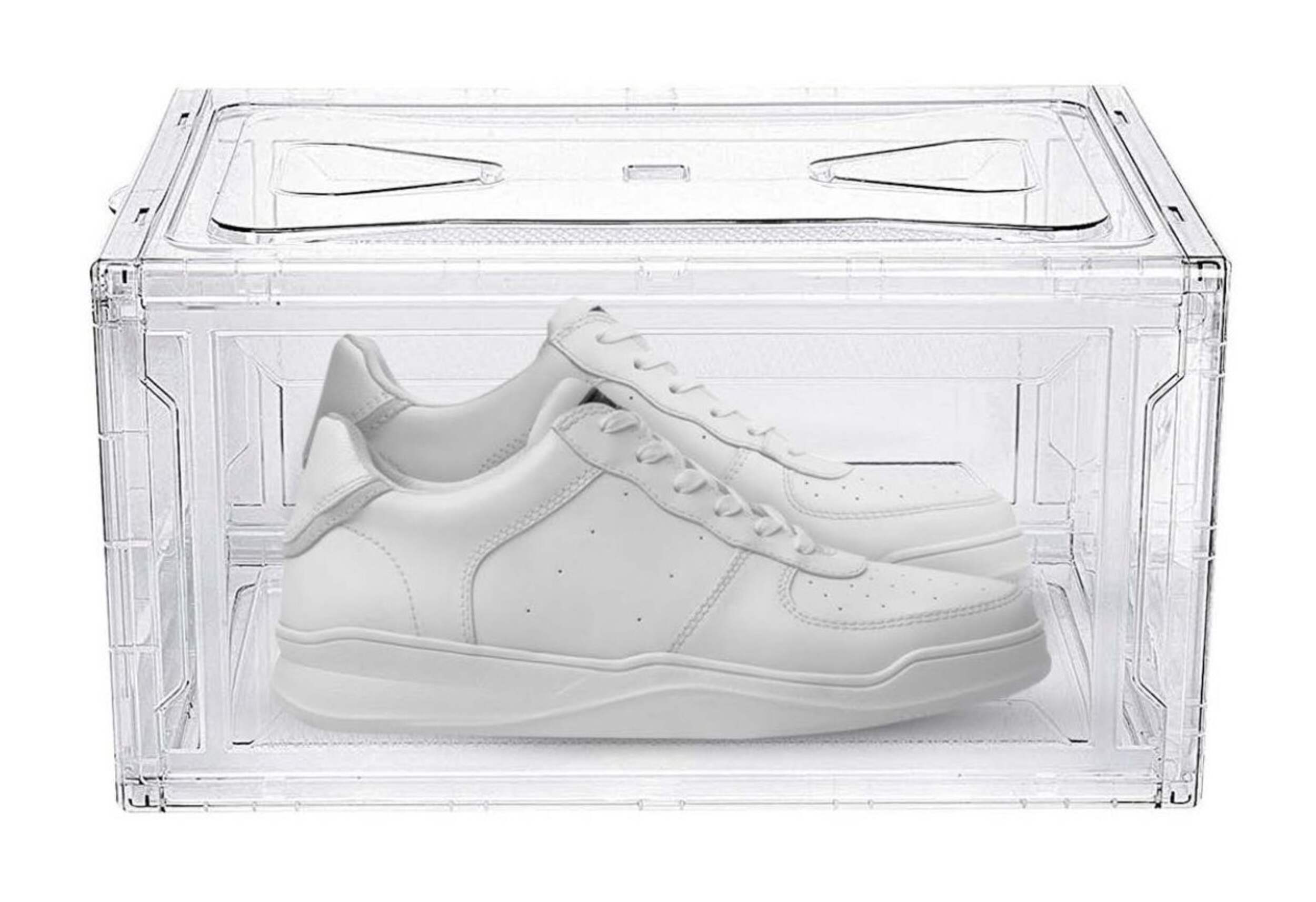 Premium Stackable Shoe Box Set, 4-pc Front_Elevated