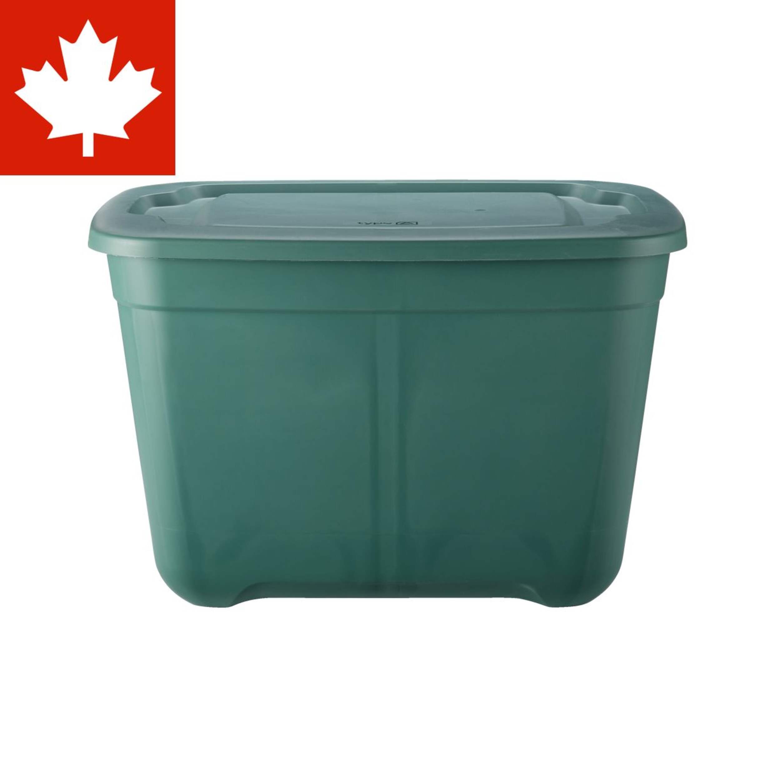 Type A - Bac de rangement Restore, vert foncé, 68 L Front_Elevated