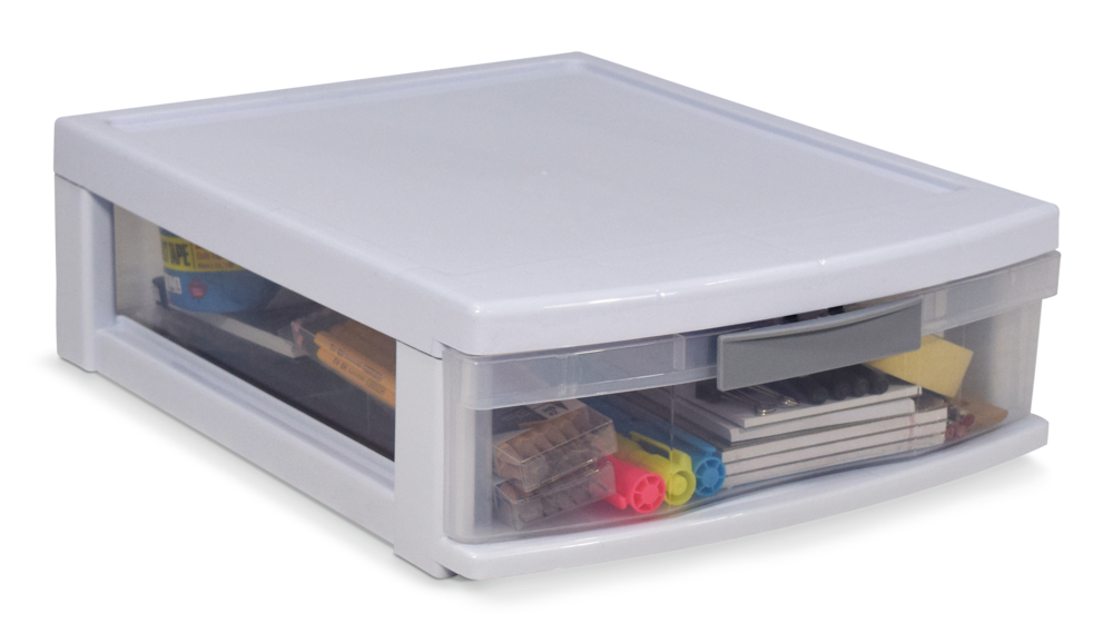 type A Element Clear White Frame Single Storage Drawer, 5in Canadian Tire