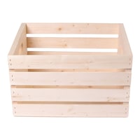 Adwood Solid Pine Wood Storage Crate, 16-in Front_Elevated