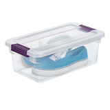Sterilite ClearView Storage Box with Latched Lid, 5.7-L Front_Angled_Right