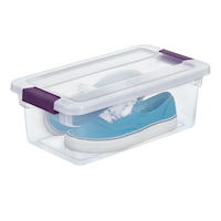 Sterilite ClearView Storage Box with Latched Lid, 5.7-L Front_Angled_Right