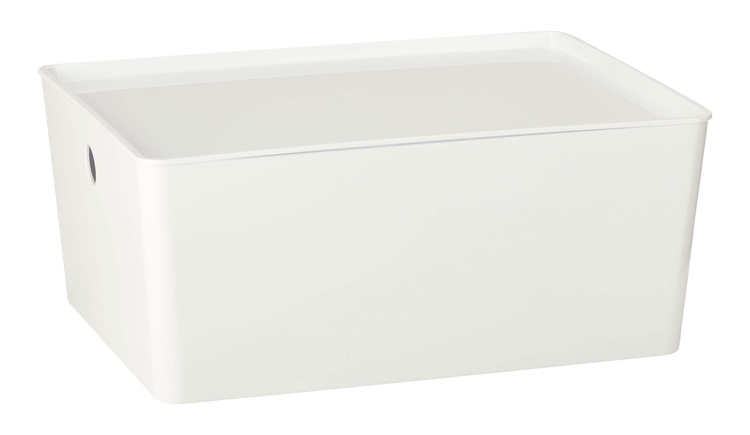 type A Storage Bin with Lid, 12-L Front_Three_Fourths_Angled_Right