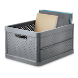 Caisse de rangement pliable Type A, 32 L Front_Three_Fourths_Angled_Left