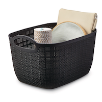 Panier de rangement emboîtable Type A, 12 L Front_Three_Fourths_Angled_Right