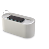 type A Cord Organizer, White Front_Three_Fourths_Angled_Left