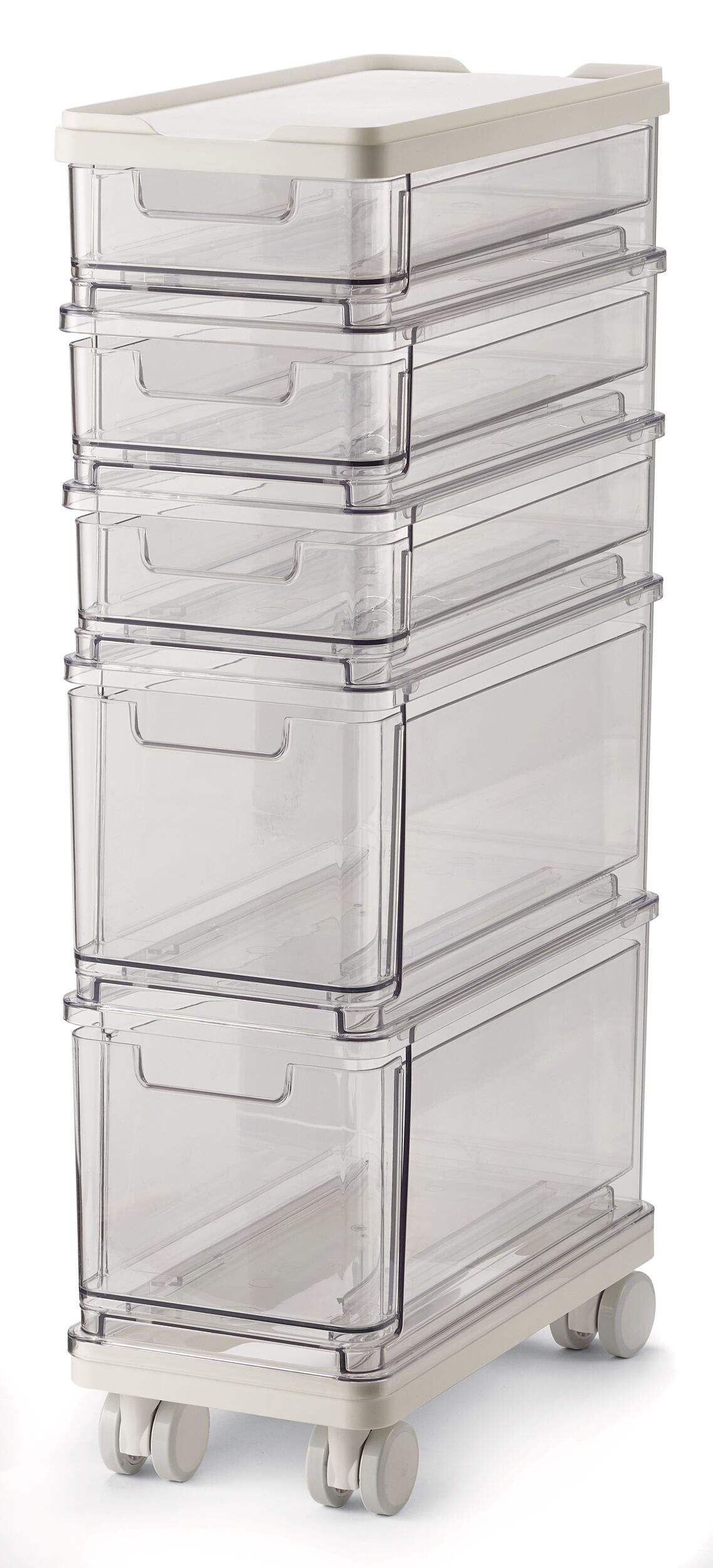 Type A 5-Drawer Storage Tower Organizer Front_Three_Fourths_Angled_Right