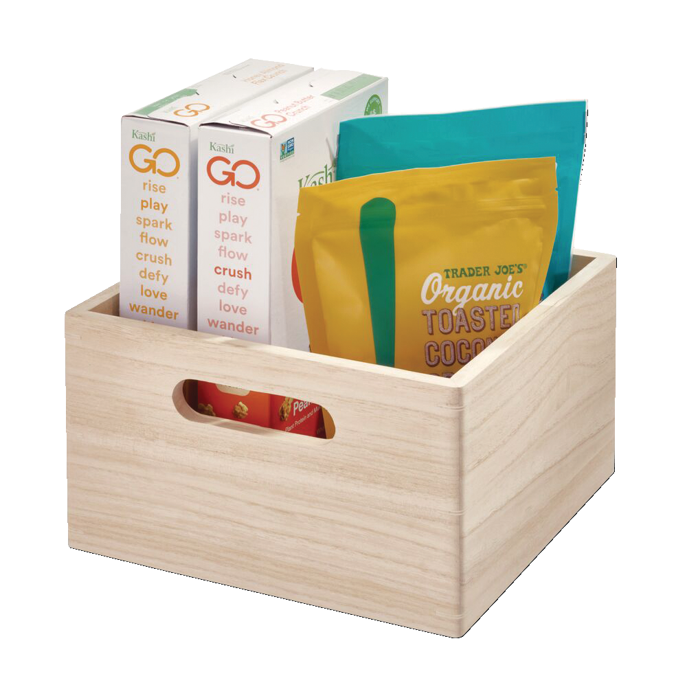 The Home Edit by iDESIGN Wood Organizing Storage Bin, 7.77L Canadian