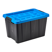 Mastercraft Heavy Duty Easy Grip Latching Tote, 45.5-L