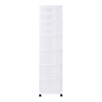 Type A Clear 8-Drawer Storage Tower