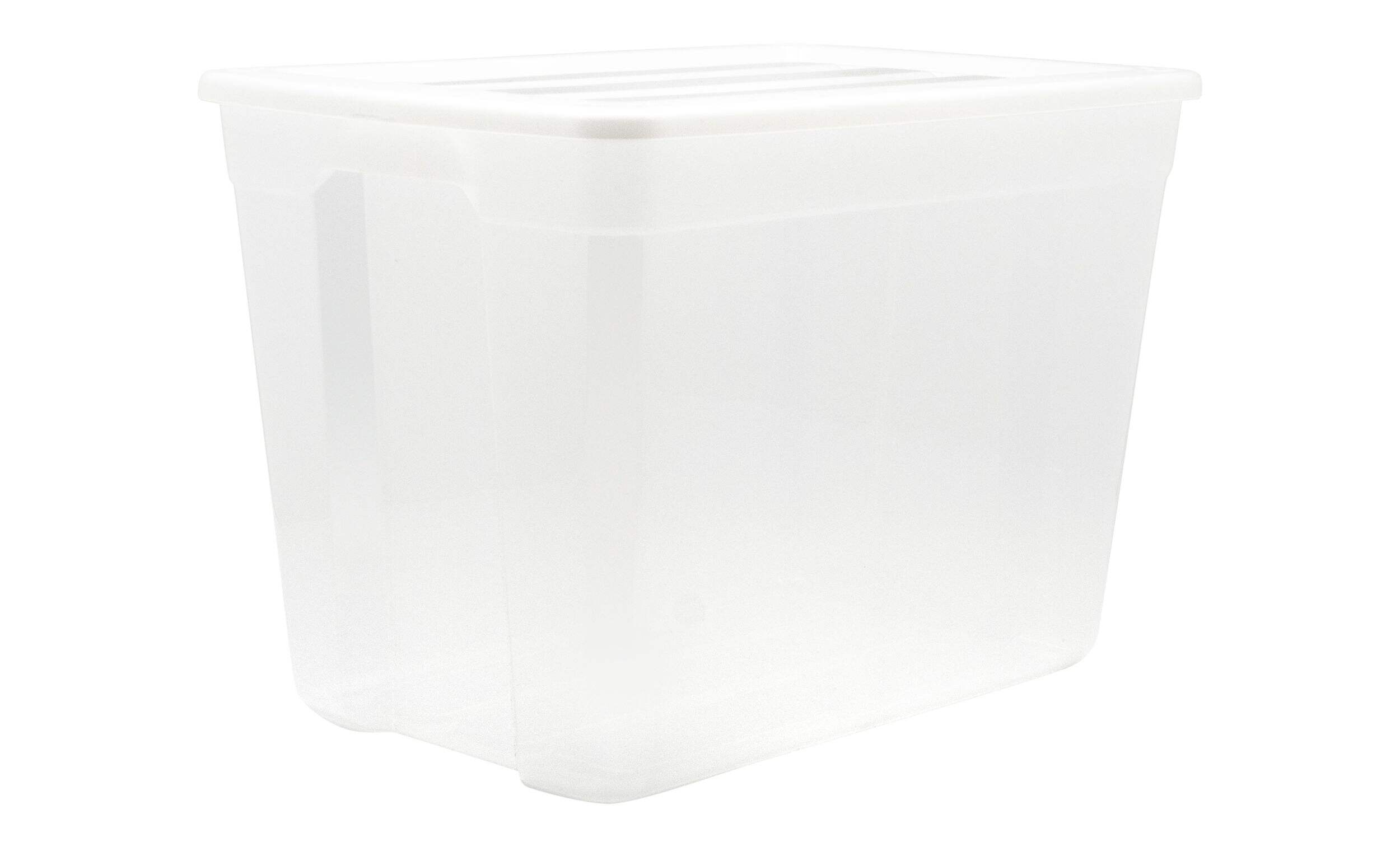 Bac de rangement transparent Type A, 72 L, paq. 2 Front_Three_Fourths_Angled_Right