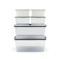 Tuff Store Modbox Modular Storage Bin with Lid, 8-pk