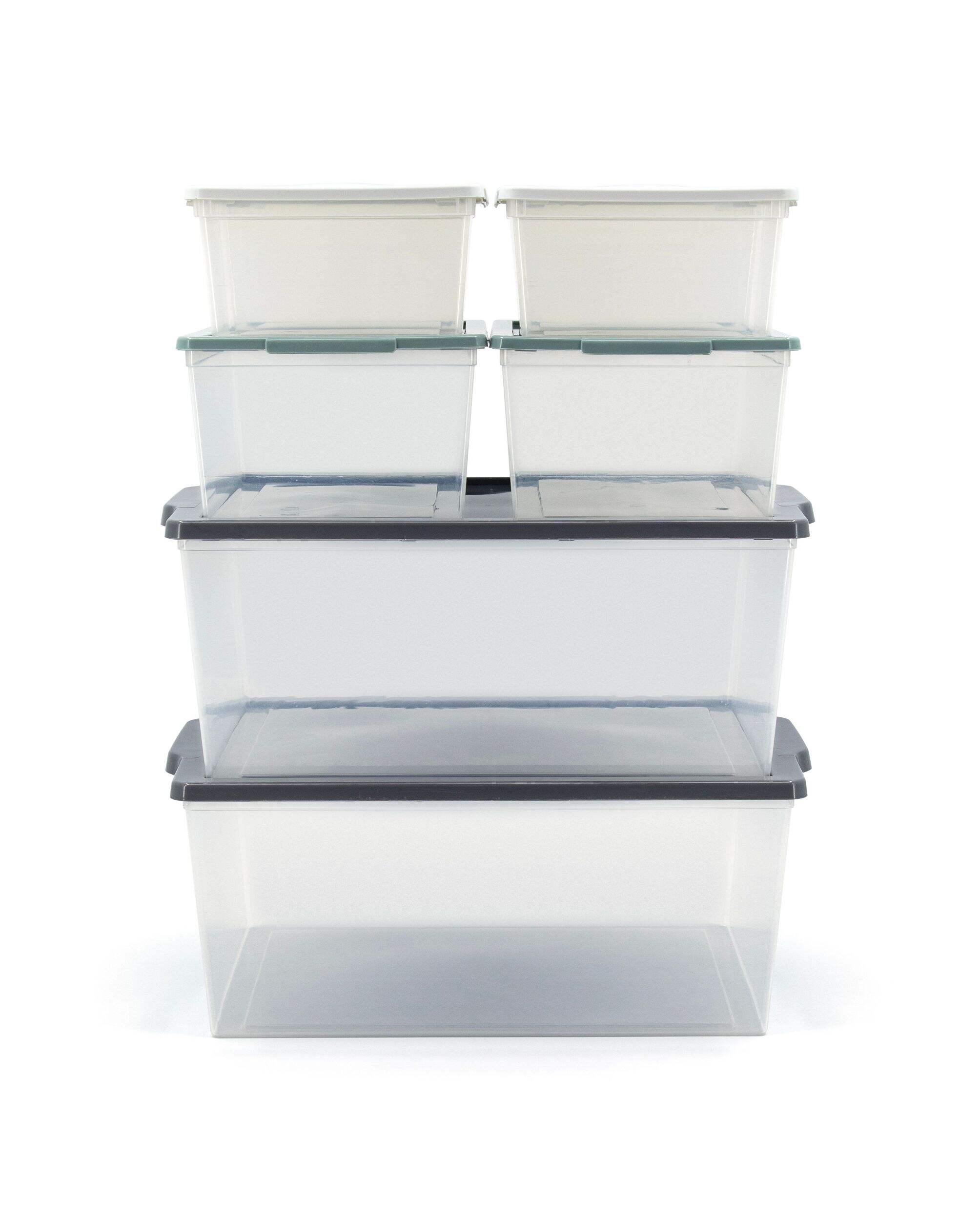 Tuff Store Modbox Modular Storage Bin with Lid, 8-pk Front_Elevated