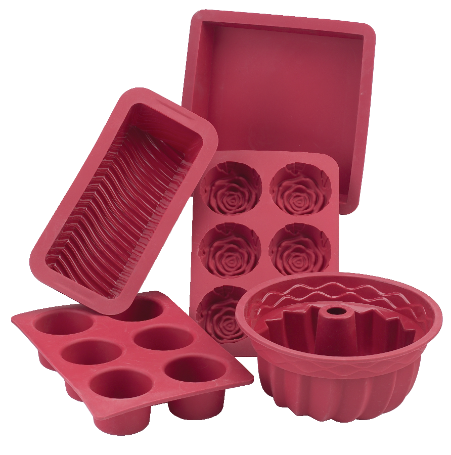 MASTER Chef Silicone NonStick Muffin Pan, Red, 6Cup Canadian Tire
