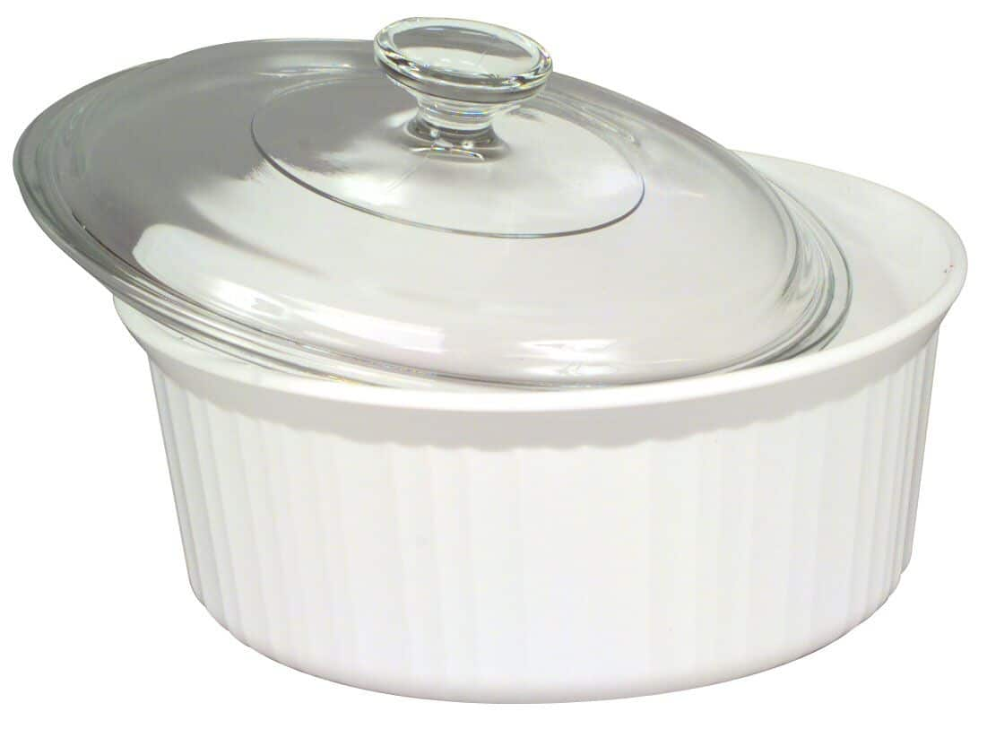 Corningware French Round Dish, White, 2-1 2-qt 