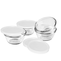 Anchor Hocking Glass Sauce Cup, 6-oz, 4-pc Composite_or_Mixed