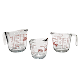Anchor Hocking Glass Measuring Cup Set, Assorted Sizes, 3-pc Composite_or_Mixed