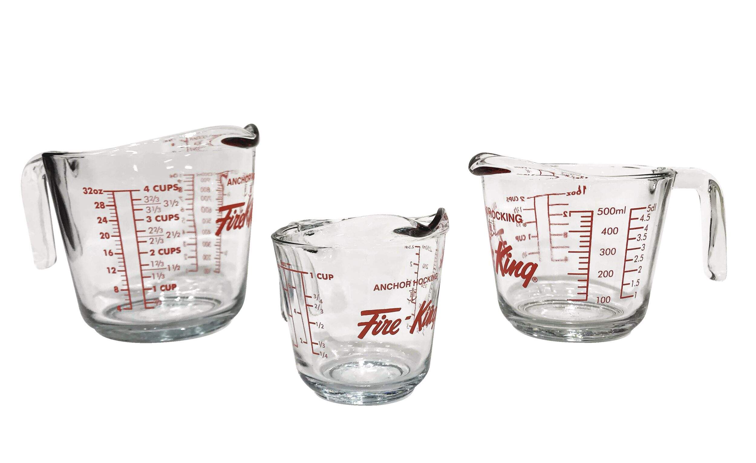 Tasses à mesurer en verre Anchor Hocking, formats variés, paq. 3 Composite_or_Mixed