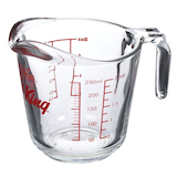 Oven Originals Glass Measuring Cup, 250-ml Front_Angled_Left