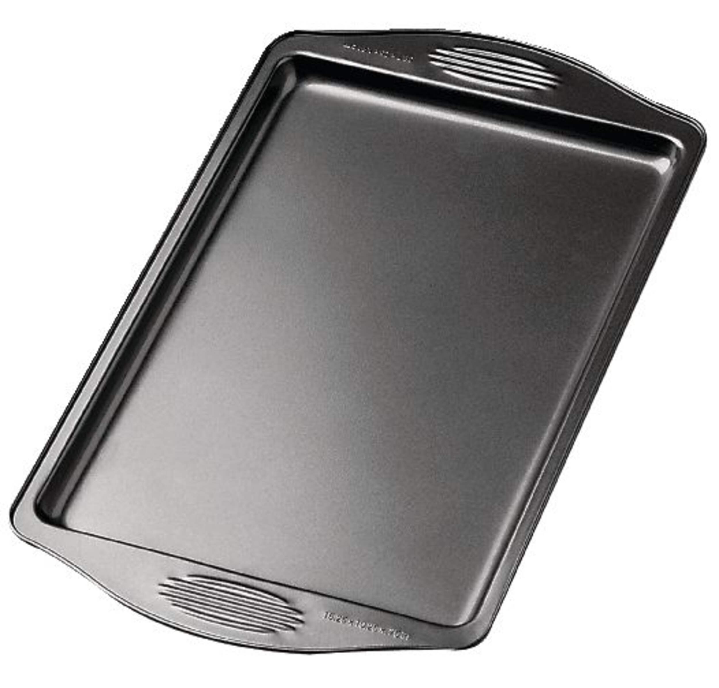 Wilton Gourmet Choice Non-Stick Small Baking Sheet, 13.25 x 9.25 x 0.625-in Overhead_Plunge