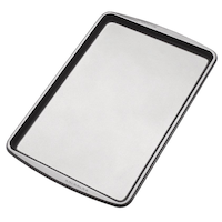 Wilton Essentials Non-Stick Baking Sheet, 10 x 15-in Overhead_Plunge