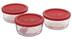 Anchor Hocking Glass Round Storage Container Set with Lids, 3 Count Composite_or_Mixed