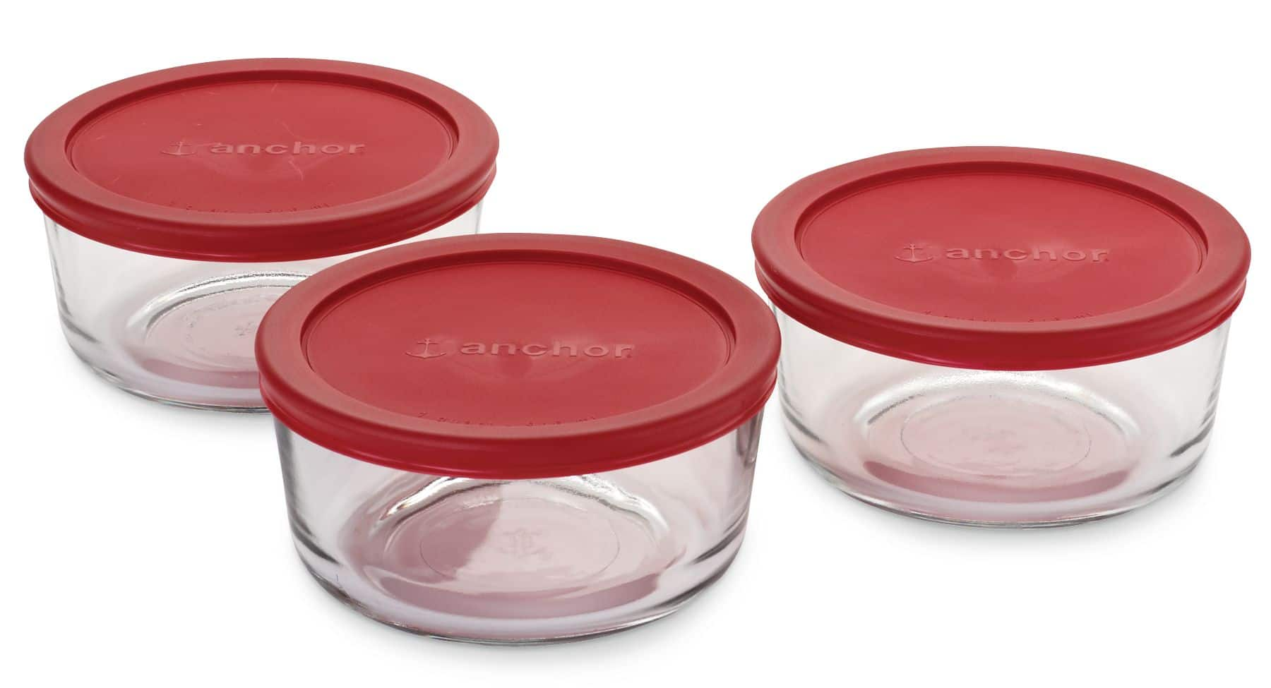 Anchor Hocking Glass Storage Container Set, 4-Cup, 6-pc | Canadian Tire