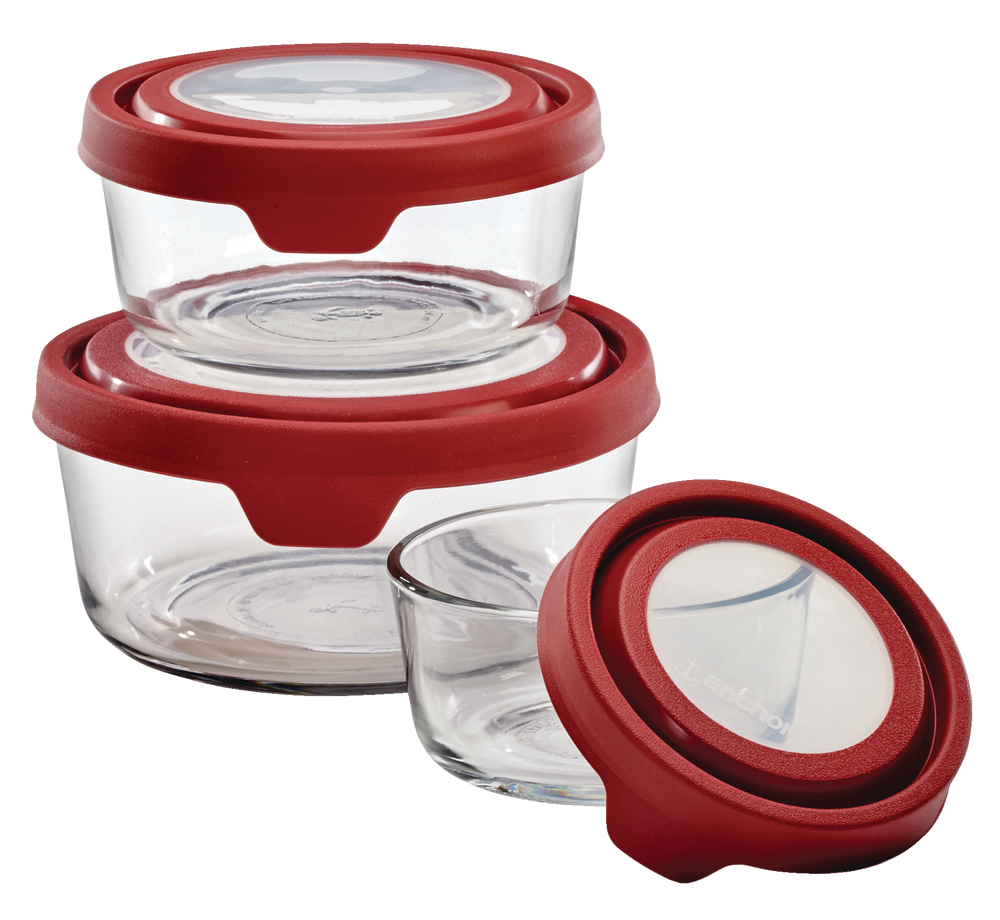 Anchor Hocking True Seal Glass Container Set, 6pc Canadian Tire