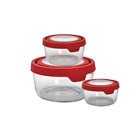 Anchor Hocking True Seal Glass Container Set with Lids, 3 Count Composite_or_Mixed