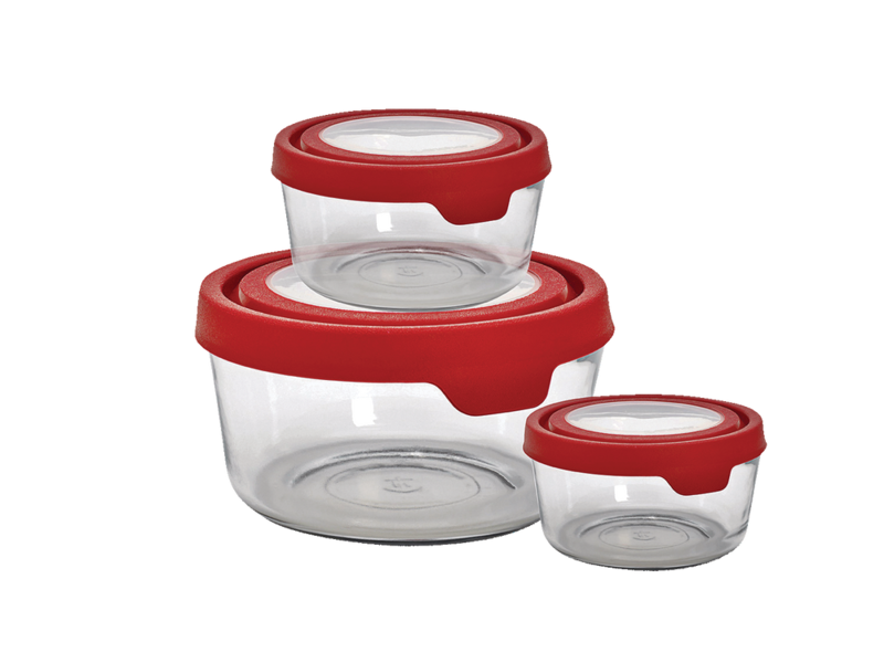 Anchor Hocking True Seal Glass Container Set, 6pc Canadian Tire