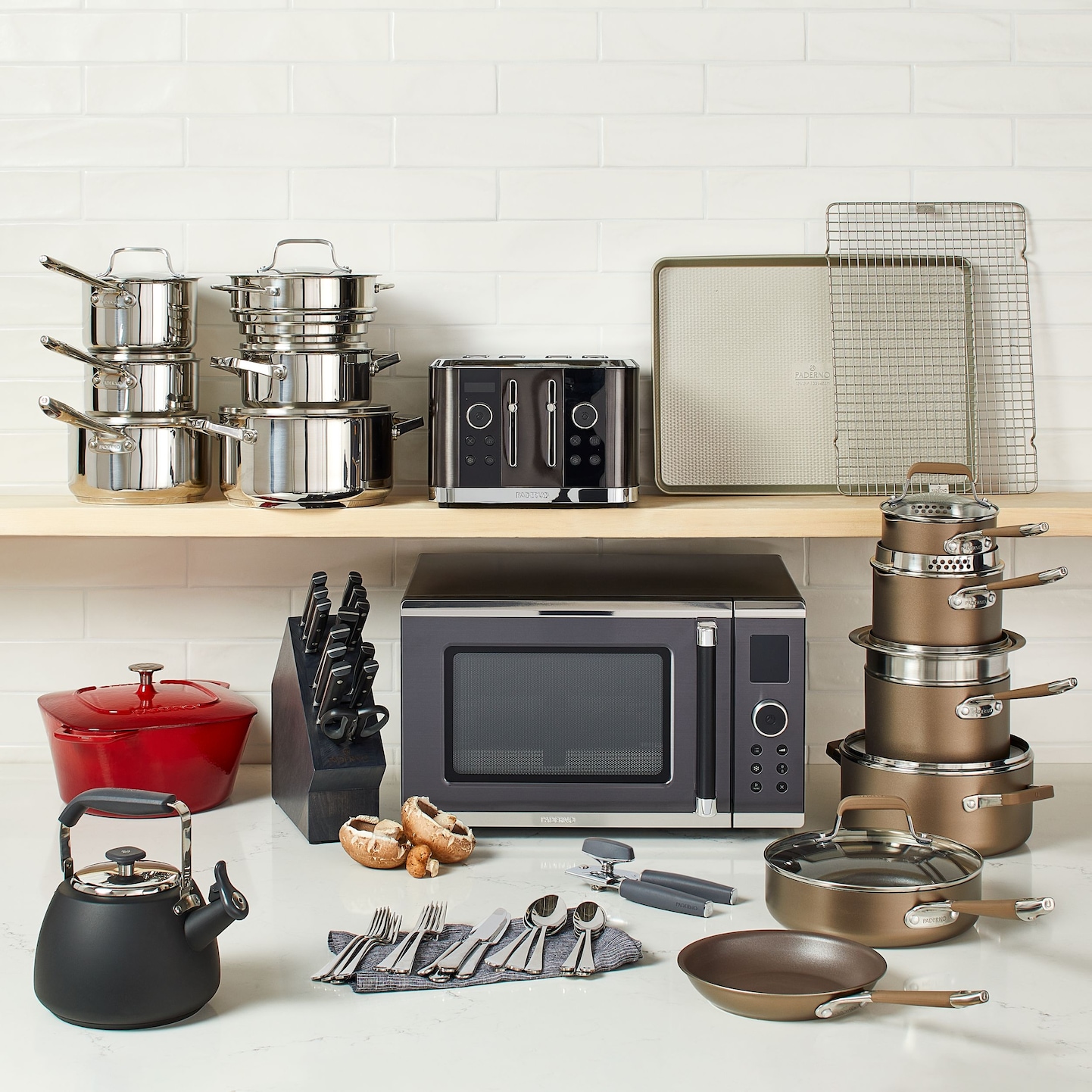 PADERNO Professional NonStick Large Baking Sheet, 18 x 13in