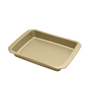 Lagostina Diamond Non-Stick Rectangular Cake Pan, 15.39 x 9.80-in Front_Three_Fourths_Angled_Left