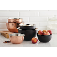 MASTER Chef Steel Mixing Bowls, Matte Black, 3-pc Composite_or_Mixed