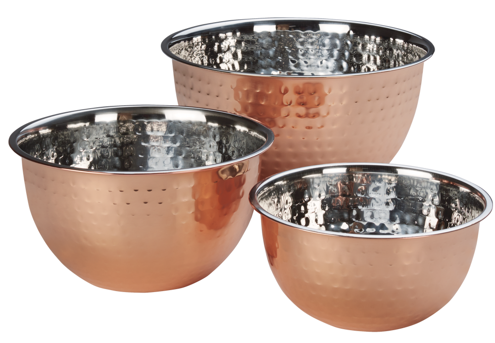 MASTER Chef Copper Plated Mixing Bowls, 3pc Canadian Tire